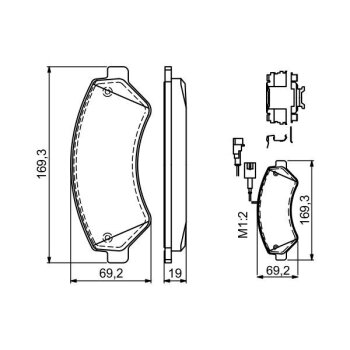 BOSCH Bremsbelagsatz, Scheibenbremse 0 986 494 580 -...