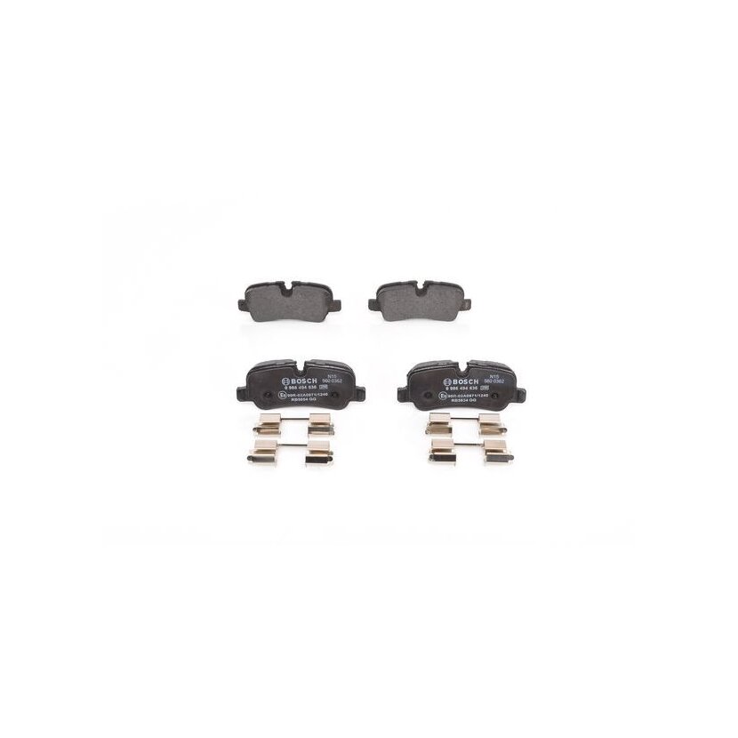 BOSCH Bremsbelagsatz, Scheibenbremse 0 986 494 636 - 0986494636 passend für LR012993