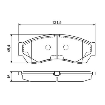 BOSCH Bremsbelagsatz, Scheibenbremse 0 986 494 681 -...