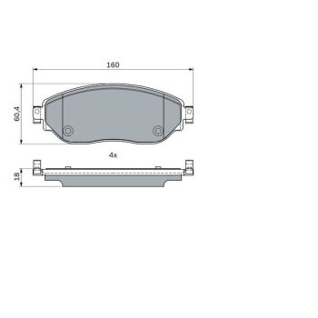 BOSCH Bremsbelagsatz, Scheibenbremse 0 986 494 741 -...