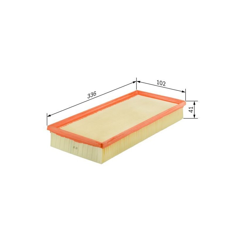 BOSCH Luftfilter 1 457 433 158 - 1457433158 passend für 1444 CZ