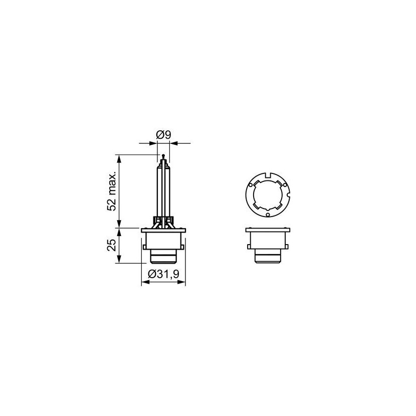 BOSCH Glühlampe, Fernscheinwerfer 1 987 302 906 - 1987302906