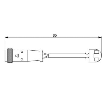 BOSCH Warnkontakt, Bremsbelagverschleiß 1 987 473...