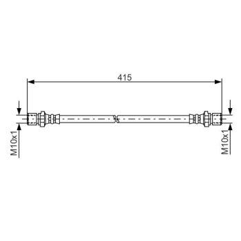 BOSCH Bremsschlauch 1 987 476 011 - 1987476011 passend...