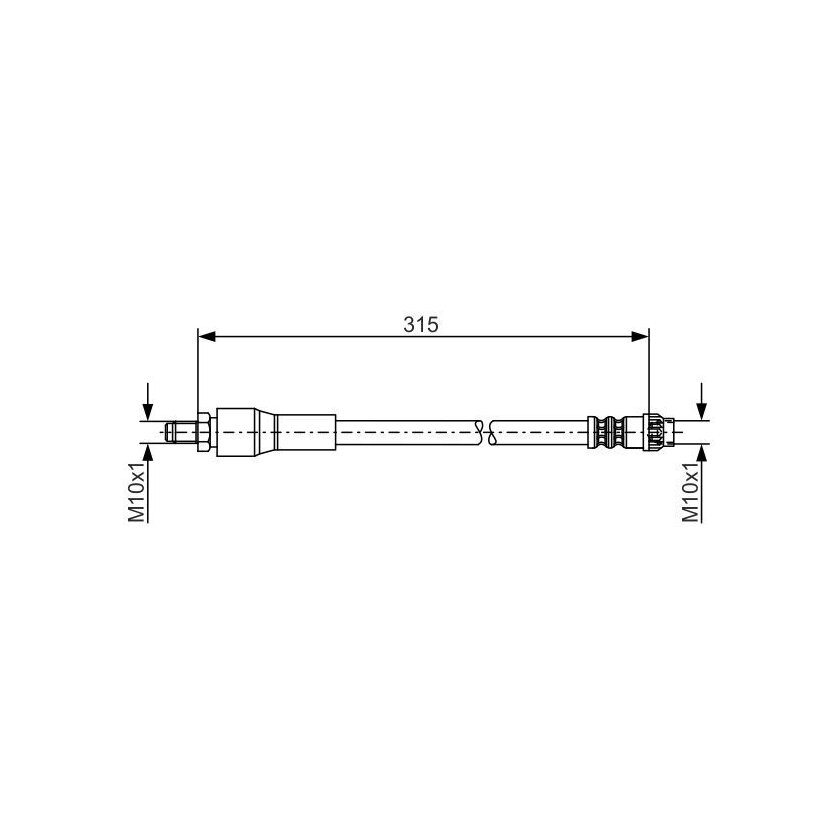 BOSCH Bremsschlauch 1 987 476 032 - 1987476032 passend für 9120710