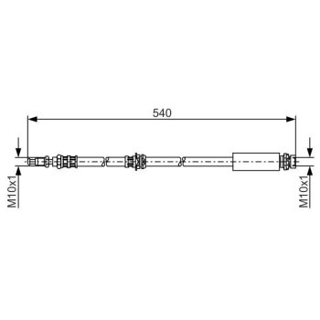BOSCH Bremsschlauch 1 987 476 057 - 1987476057 passend...