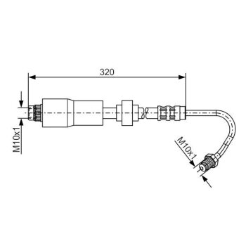 BOSCH Bremsschlauch 1 987 476 065 - 1987476065 passend...