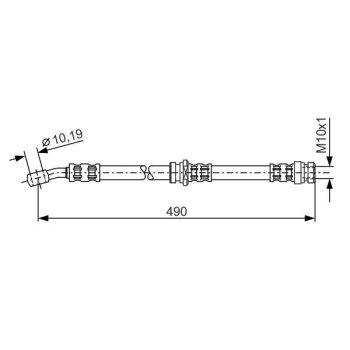 BOSCH Bremsschlauch 1 987 476 076 - 1987476076 passend...