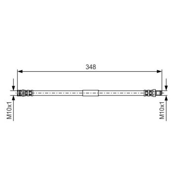 BOSCH Bremsschlauch 1 987 476 080 - 1987476080 passend...