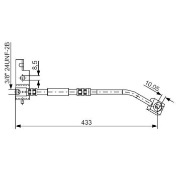 BOSCH Bremsschlauch 1 987 476 103 - 1987476103 passend...