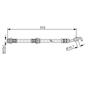 BOSCH Bremsschlauch 1 987 476 114 - 1987476114 passend...
