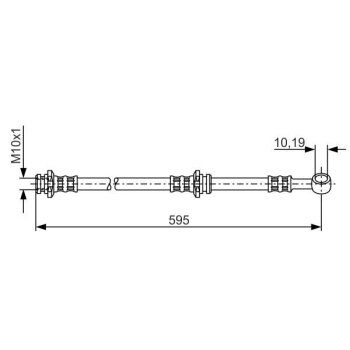 BOSCH Bremsschlauch 1 987 476 131 - 1987476131 passend...
