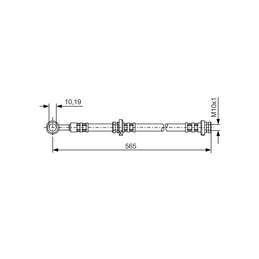 BOSCH Bremsschlauch 1 987 476 133 - 1987476133 passend für 46211 BN80B