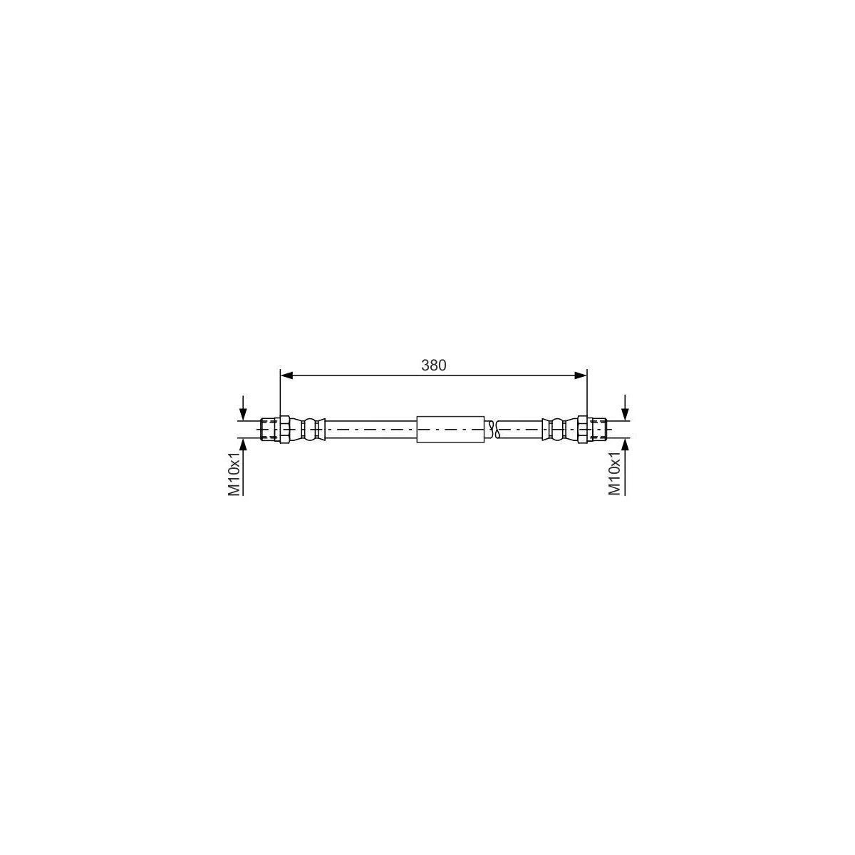 BOSCH Bremsschlauch 1 987 476 138 - 1987476138 für 1568860, 10,49 €