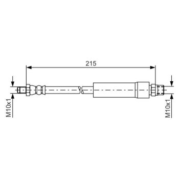 BOSCH Bremsschlauch 1 987 476 142 - 1987476142 passend...