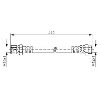 BOSCH Bremsschlauch 1 987 476 144 - 1987476144 passend...