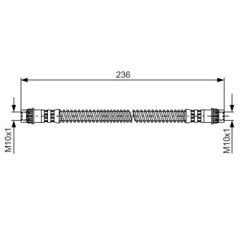 BOSCH Bremsschlauch 1 987 476 148 - 1987476148 passend...