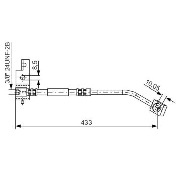 BOSCH Bremsschlauch 1 987 476 149 - 1987476149 passend...