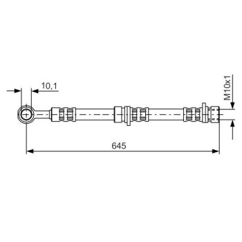 BOSCH Bremsschlauch 1 987 476 155 - 1987476155 passend...