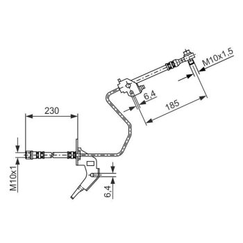 BOSCH Bremsschlauch 1 987 476 199 - 1987476199 passend...