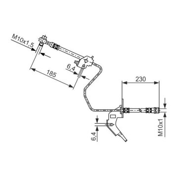 BOSCH Bremsschlauch 1 987 476 200 - 1987476200 passend...