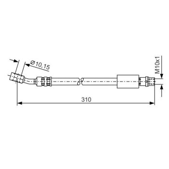 BOSCH Bremsschlauch 1 987 476 202 - 1987476202 passend...