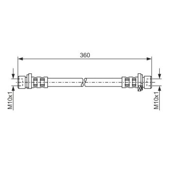 BOSCH Bremsschlauch 1 987 476 210 - 1987476210 passend...