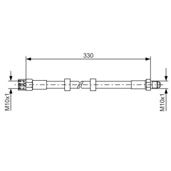 BOSCH Bremsschlauch 1 987 476 278 - 1987476278 passend...