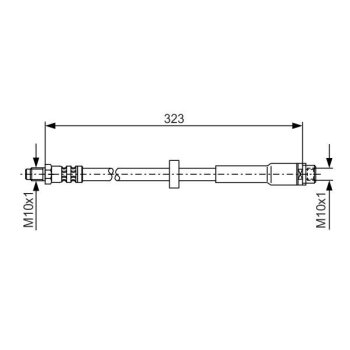 BOSCH Bremsschlauch 1 987 476 293 - 1987476293 passend...