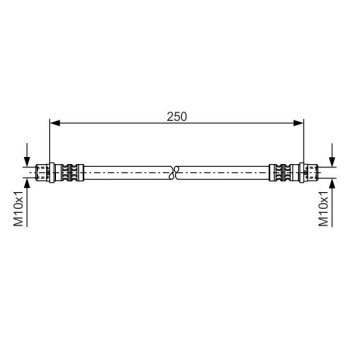 BOSCH Bremsschlauch 1 987 476 309 - 1987476309 passend...