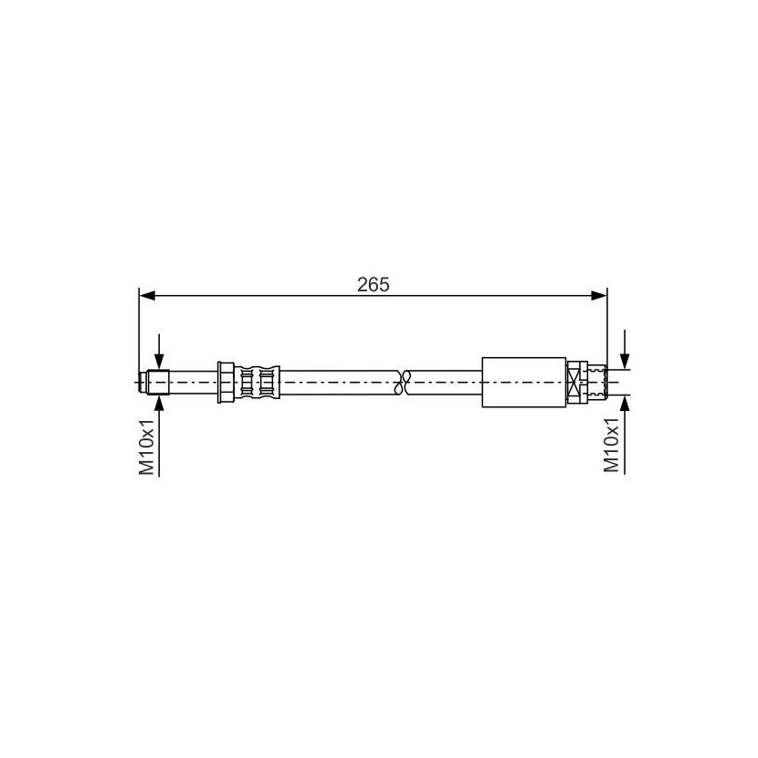 BOSCH Bremsschlauch 1 987 476 359 - 1987476359 passend für 34 30 6 762 837