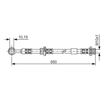 BOSCH Bremsschlauch 1 987 476 364 - 1987476364 passend...