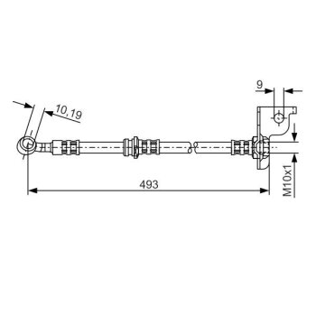 BOSCH Bremsschlauch 1 987 476 370 - 1987476370 passend...