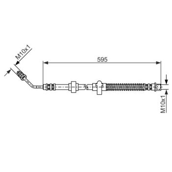 BOSCH Bremsschlauch 1 987 476 372 - 1987476372 passend...