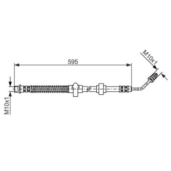 BOSCH Bremsschlauch 1 987 476 374 - 1987476374 passend...