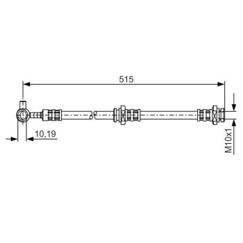 BOSCH Bremsschlauch 1 987 476 376 - 1987476376 passend...