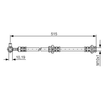 BOSCH Bremsschlauch 1 987 476 378 - 1987476378 passend...