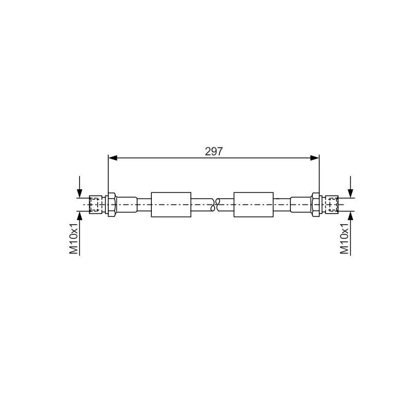 BOSCH Bremsschlauch 1 987 476 380 - 1987476380 passend für GBH 616
