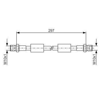 BOSCH Bremsschlauch 1 987 476 380 - 1987476380 passend...