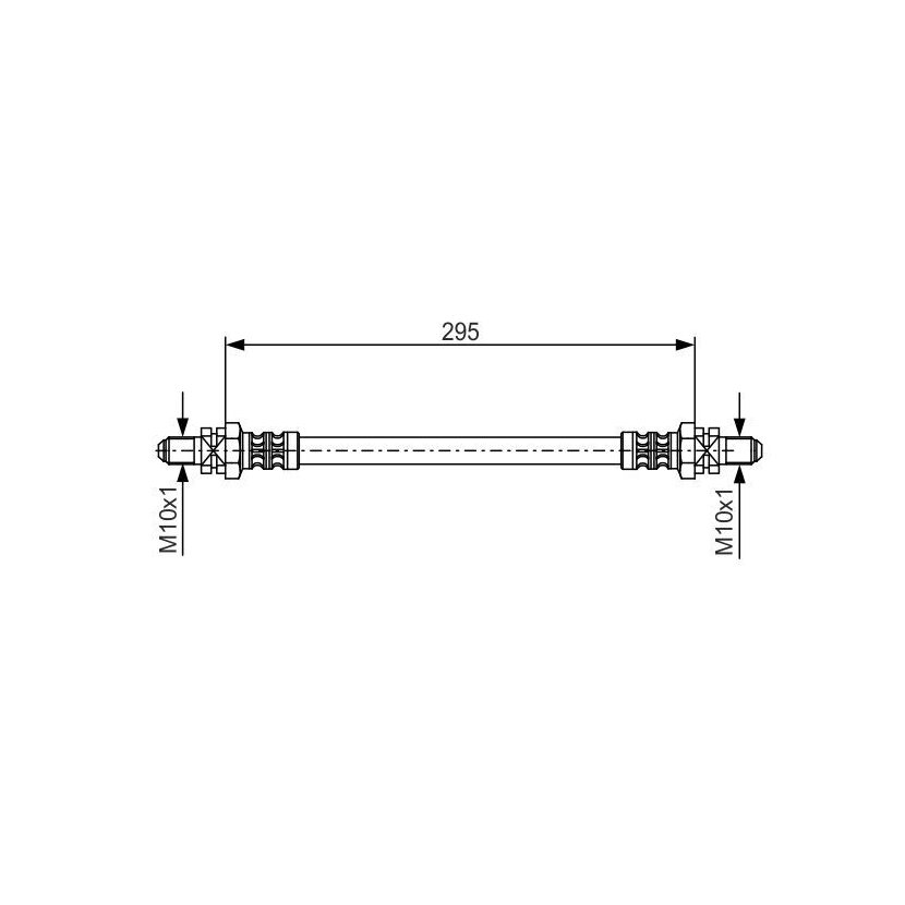 BOSCH Bremsschlauch 1 987 476 382 - 1987476382 passend für 1027745