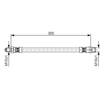 BOSCH Bremsschlauch 1 987 476 439 - 1987476439 passend...