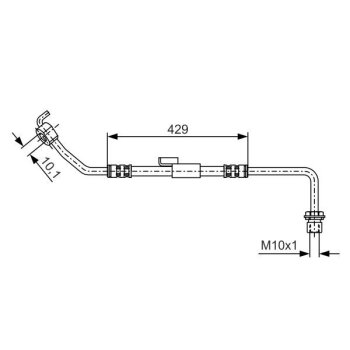 BOSCH Bremsschlauch 1 987 476 510 - 1987476510 passend...