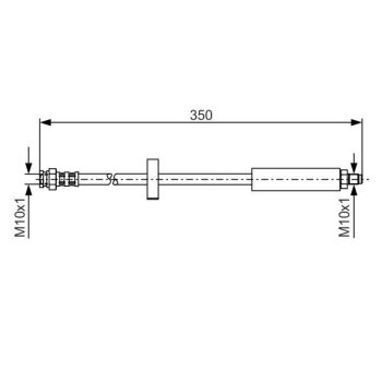 BOSCH Bremsschlauch 1 987 476 520 - 1987476520 passend...