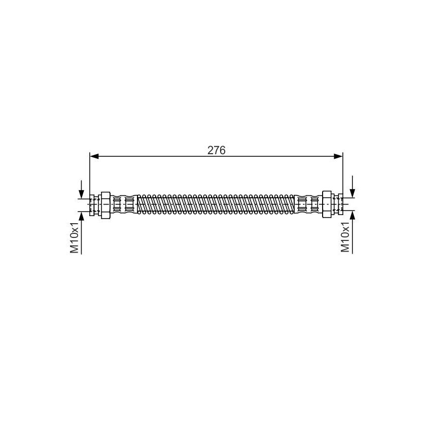 BOSCH Bremsschlauch 1 987 476 523 - 1987476523 passend für 4806 53