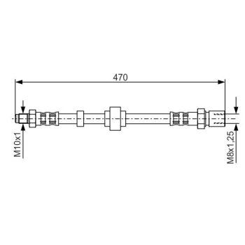 BOSCH Bremsschlauch 1 987 476 524 - 1987476524 passend...