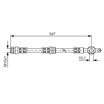 BOSCH Bremsschlauch 1 987 476 542 - 1987476542 passend...