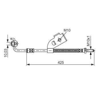 BOSCH Bremsschlauch 1 987 476 568 - 1987476568 passend...