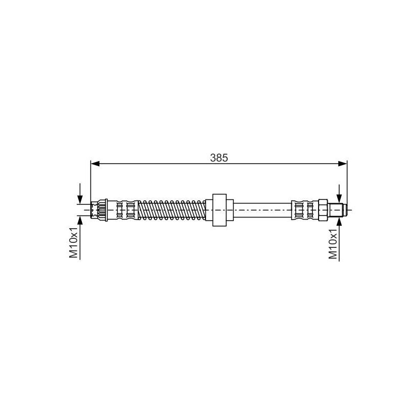 BOSCH Bremsschlauch 1 987 476 597 - 1987476597 passend für 96 109 017