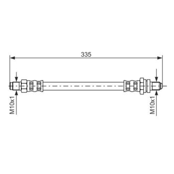 BOSCH Bremsschlauch 1 987 476 600 - 1987476600 passend...