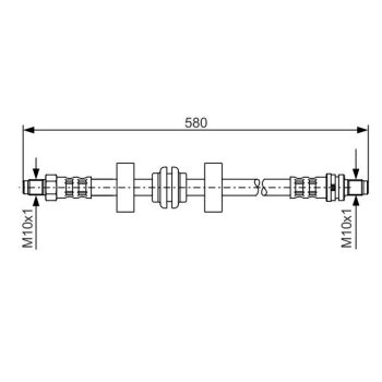 BOSCH Bremsschlauch 1 987 476 602 - 1987476602 passend...